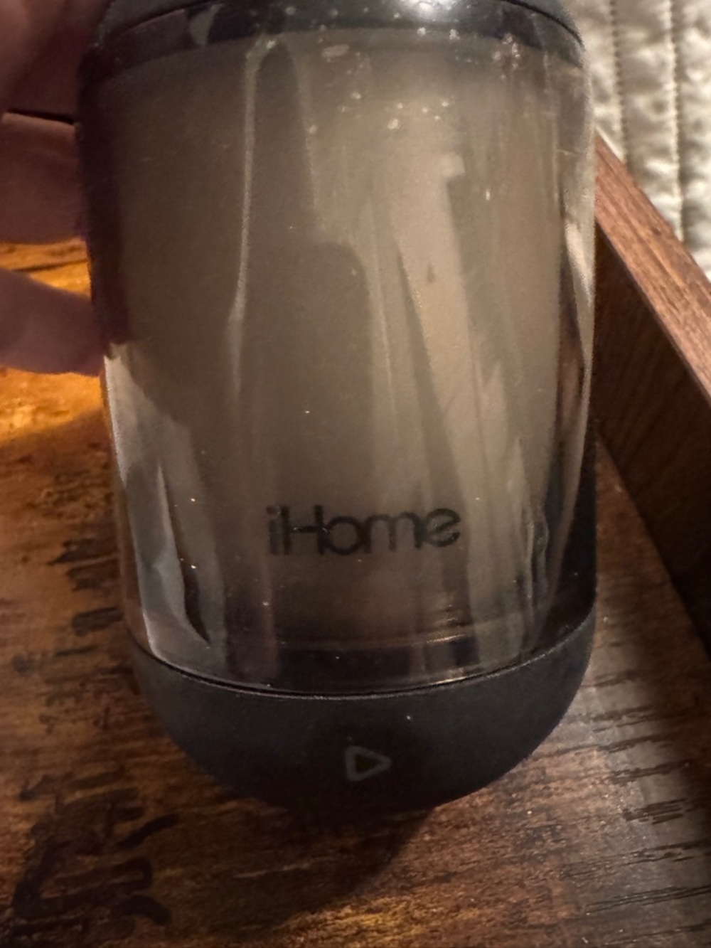 iHome mini Playglow Black and Smoke Portable Bluetooth Speaker